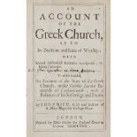 Smith, Thomas An Account of the Greek Church