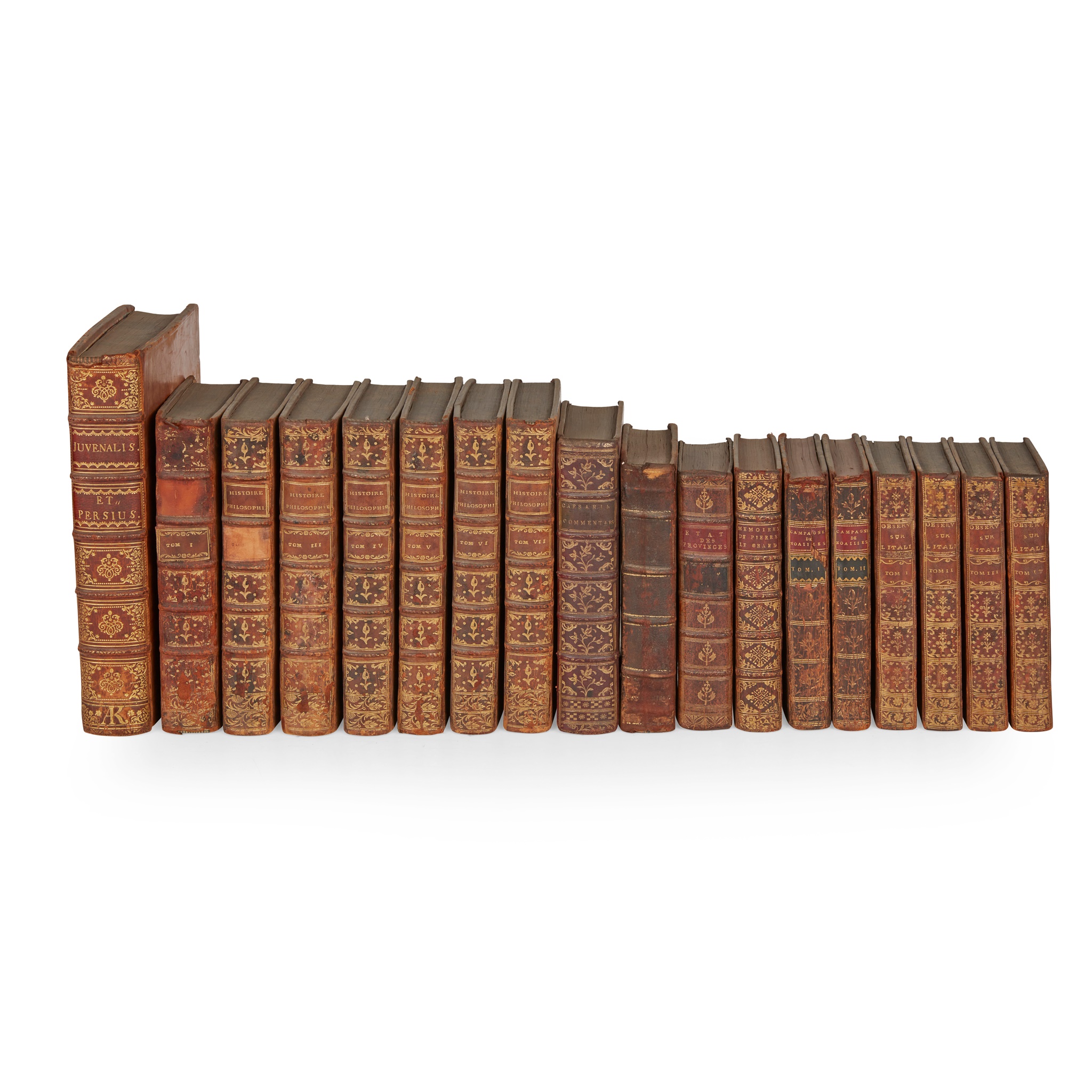 French and Latin works 18 volumes, comprising