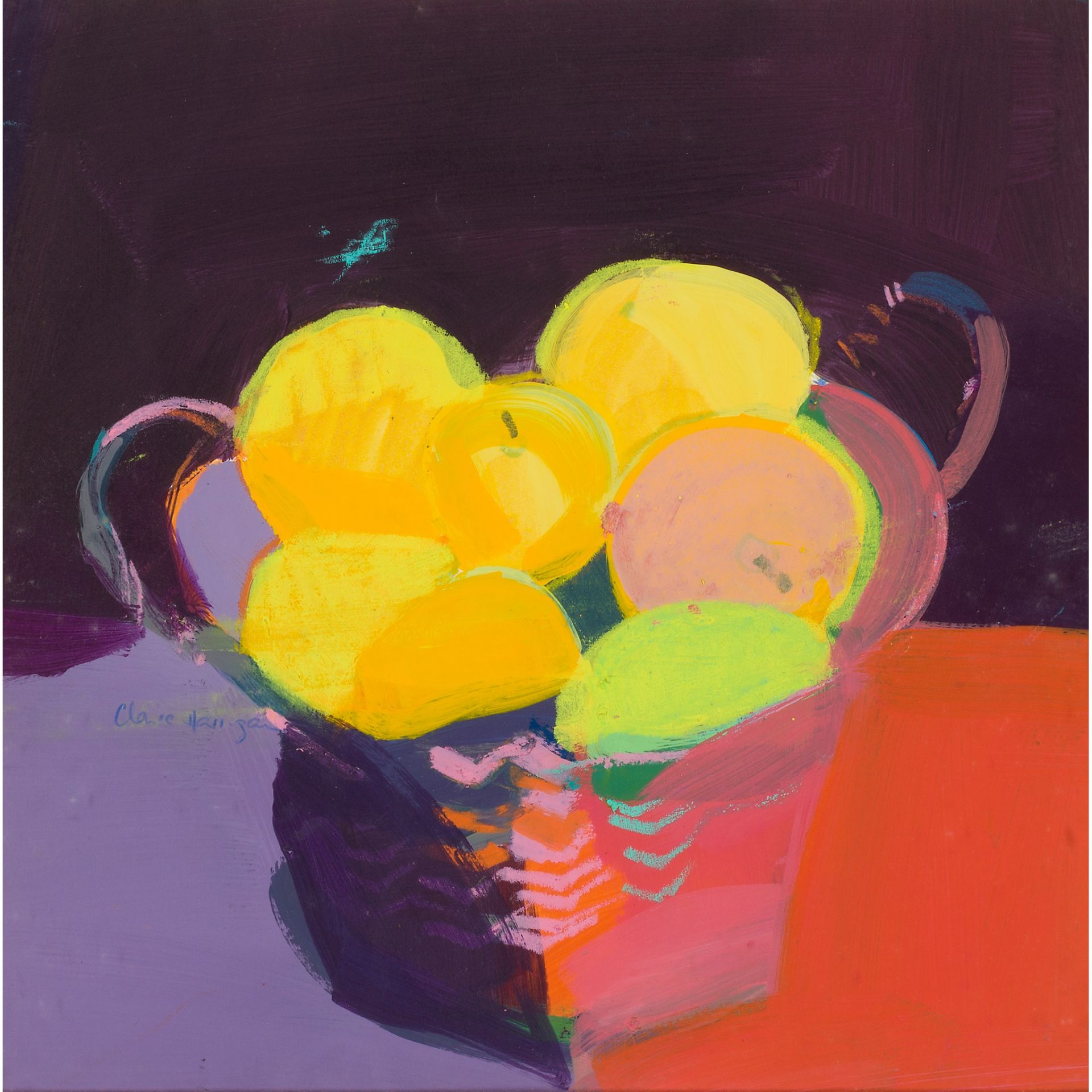 § CLAIRE HARRIGAN R.S.W. (SCOTTISH 1964-) LEMONS AND LIMES