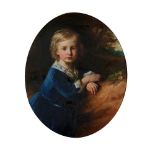 WILLIAM CRAWFORD A.R.S.A. (SCOTTISH 1825-1869) HALF LENGTH PORTRAIT OF ALAN ARCHIBALD CAMPBELL SWINT
