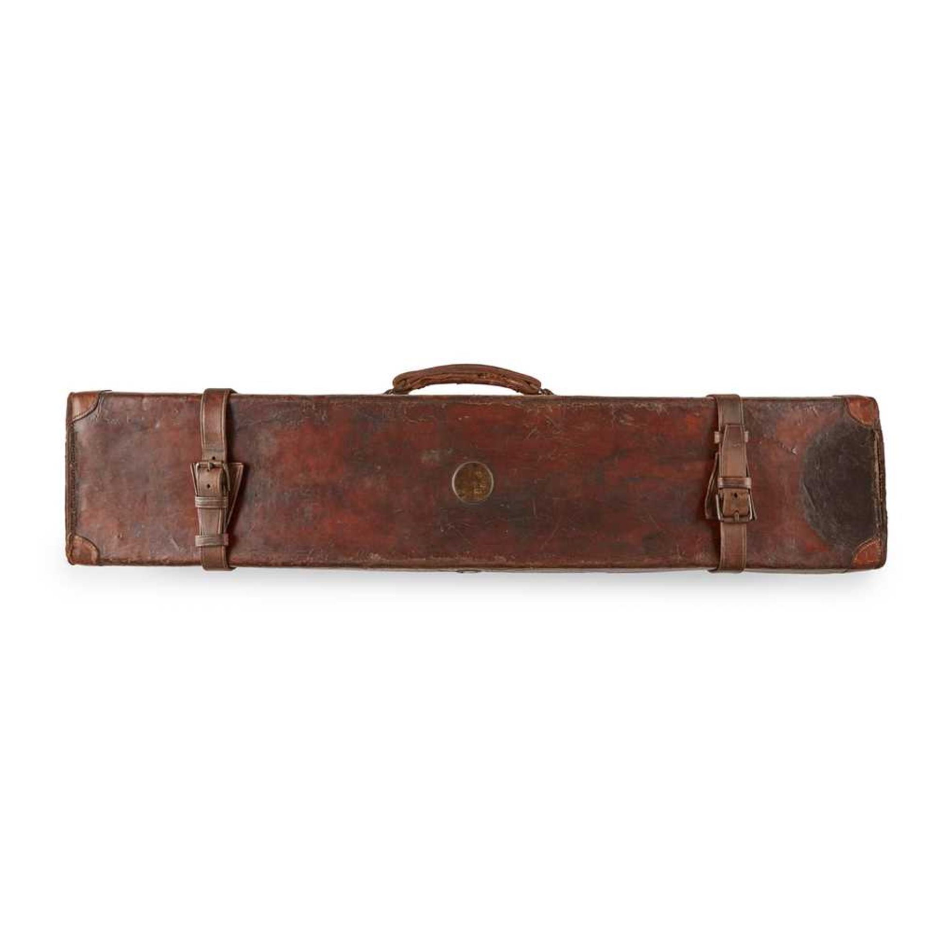 THREE LEATHER SHOTGUN CASES LATE 19TH/ EARLY 20TH CENTURY - Image 2 of 6