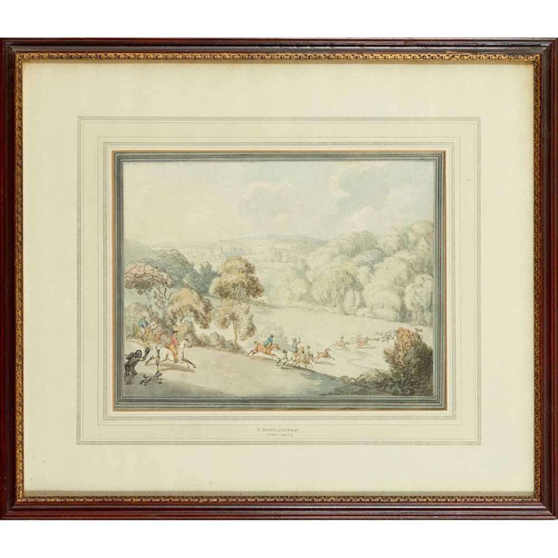 THOMAS ROWLANDSON (BRITISH 1756-1827) IN FULL CRY - Bild 2 aus 3