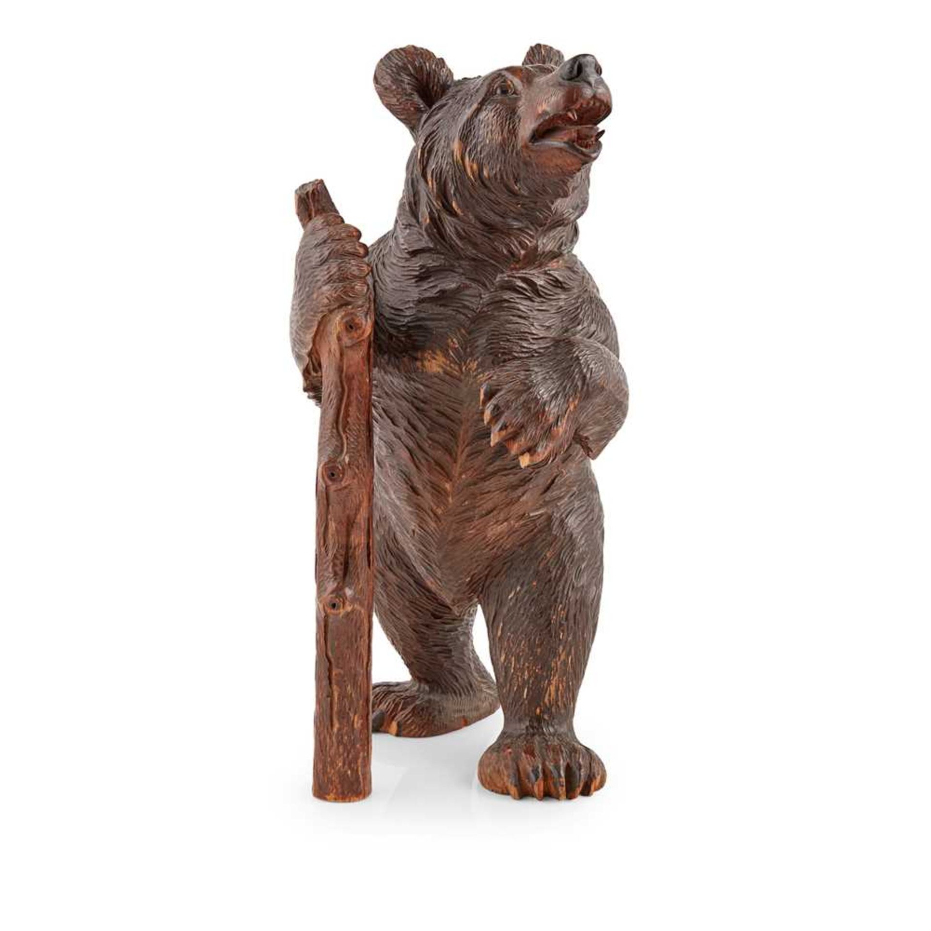 BLACK FOREST CARVED BEAR LATE 19TH CENTURY