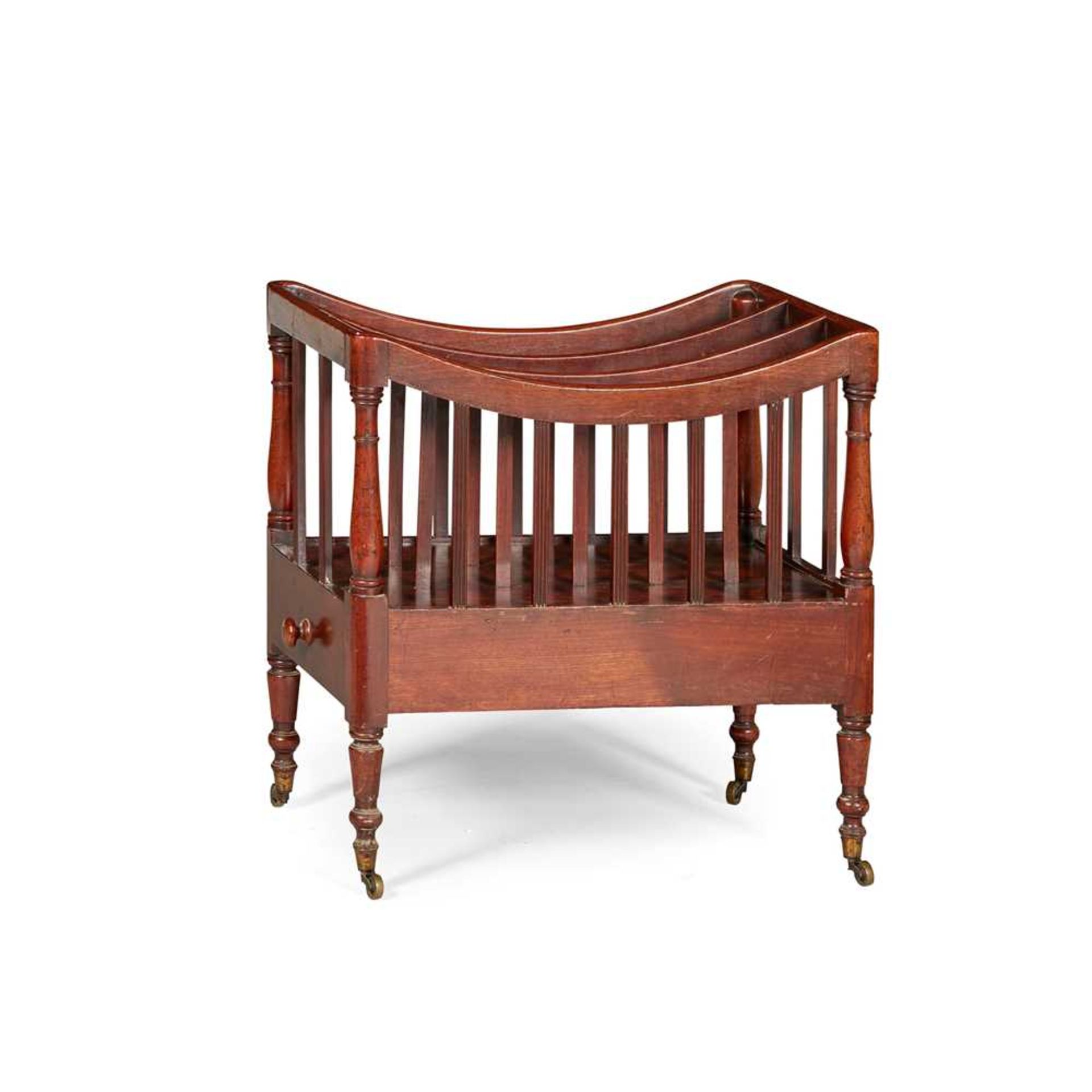 LATE REGENCY MAHOGANY CANTERBURY EARLY 19TH CENTURY