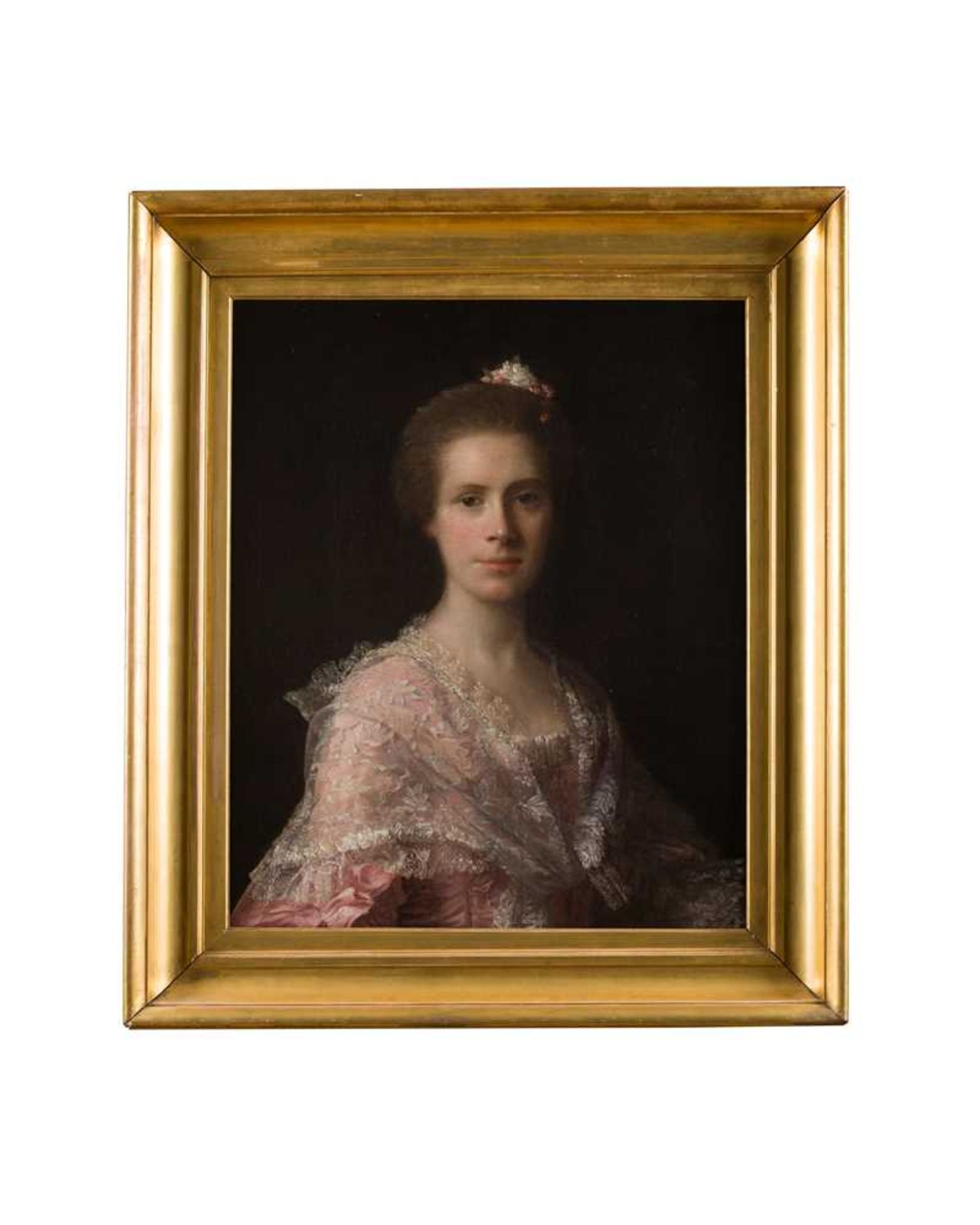 ATTRIBUTED TO ALLAN RAMSAY HALF LENGTH PORTRAIT OF MARGARET MITCHELSON, LADY SWINTON - Image 2 of 2
