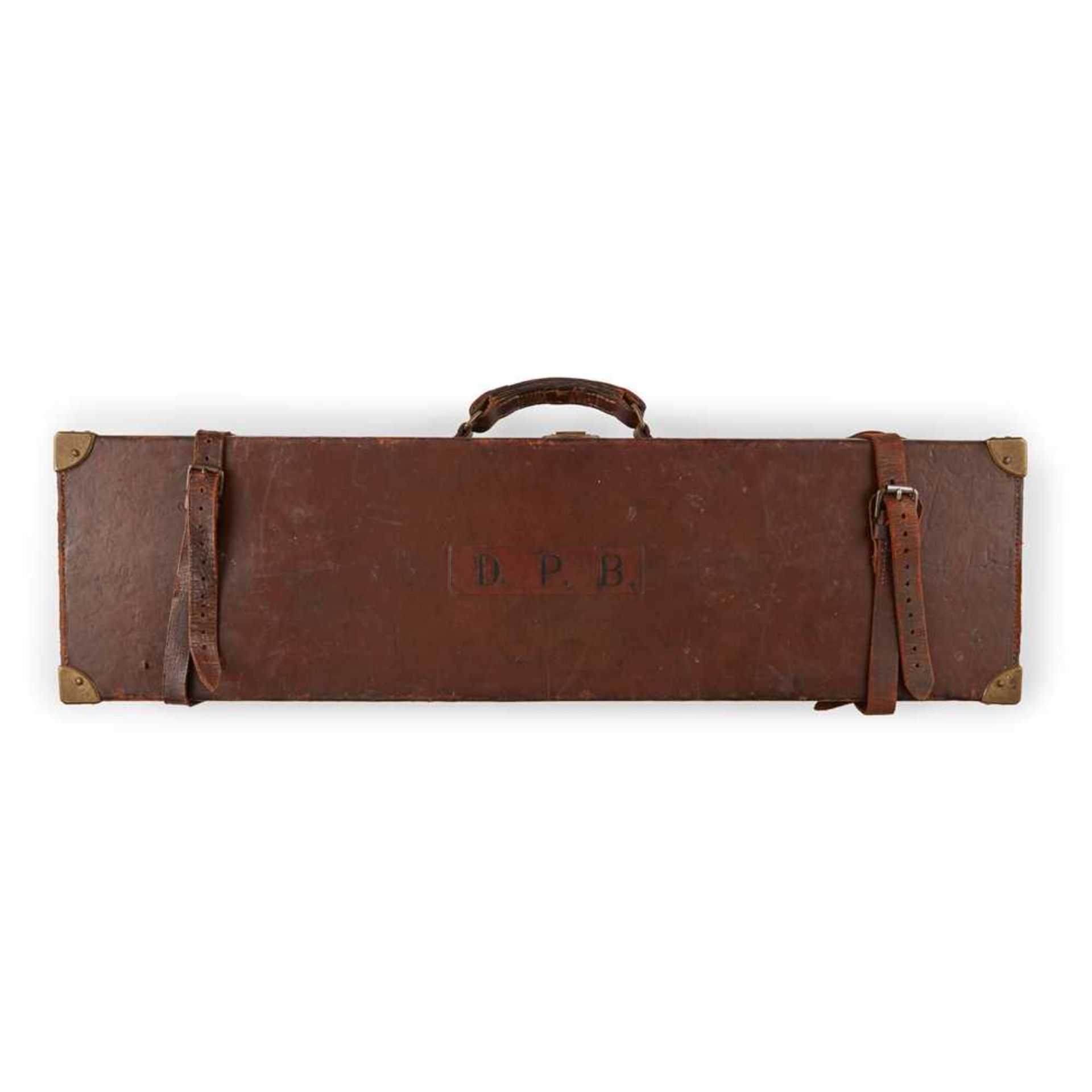 THREE LEATHER SHOTGUN CASES LATE 19TH/ EARLY 20TH CENTURY - Image 3 of 6