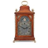 GEORGE III MAHOGANY BRACKET CLOCK LATE 18TH/ EARLY 19TH CENTURY