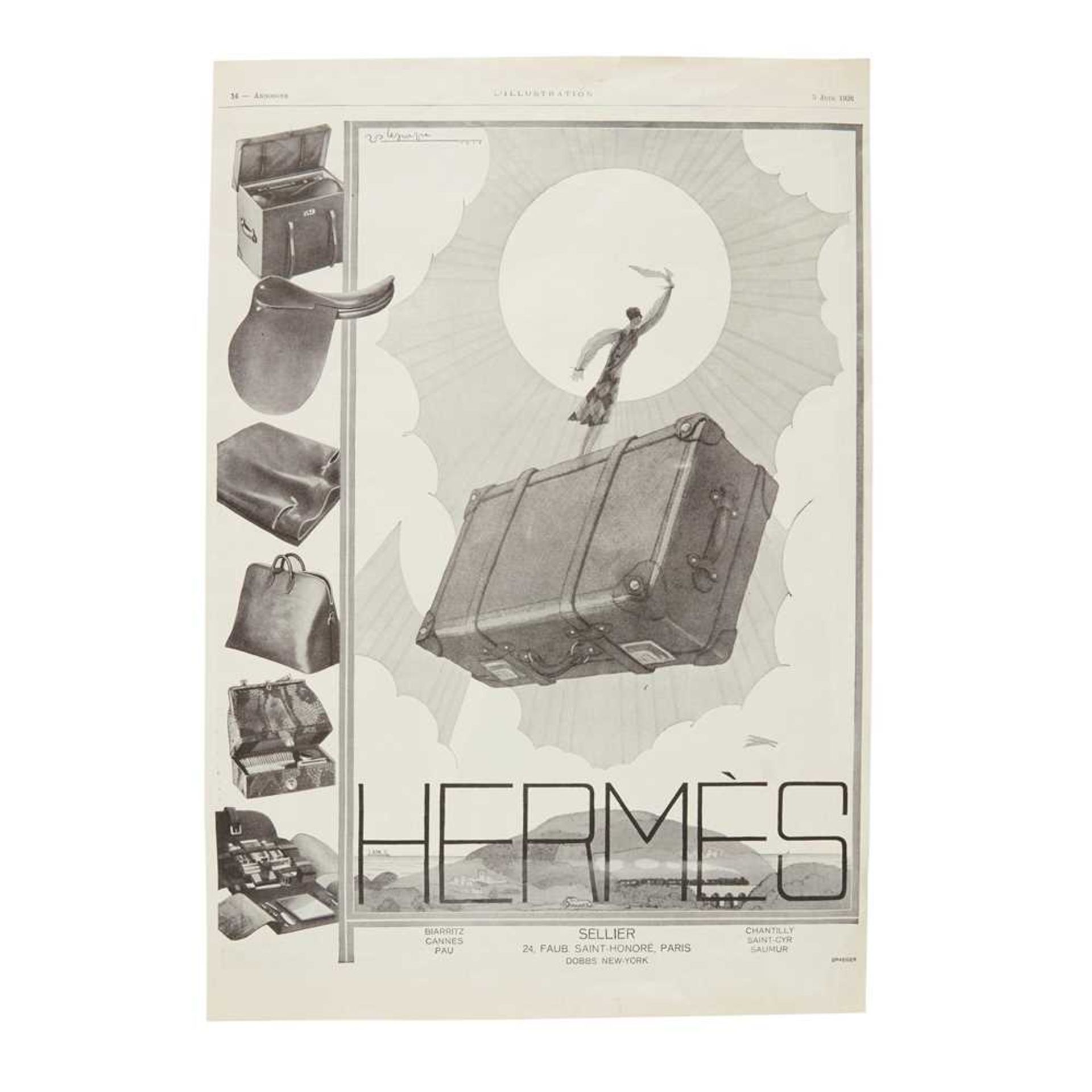 VINTAGE HERMÈS LEATHER TRUNK CIRCA 1925 - Bild 5 aus 5
