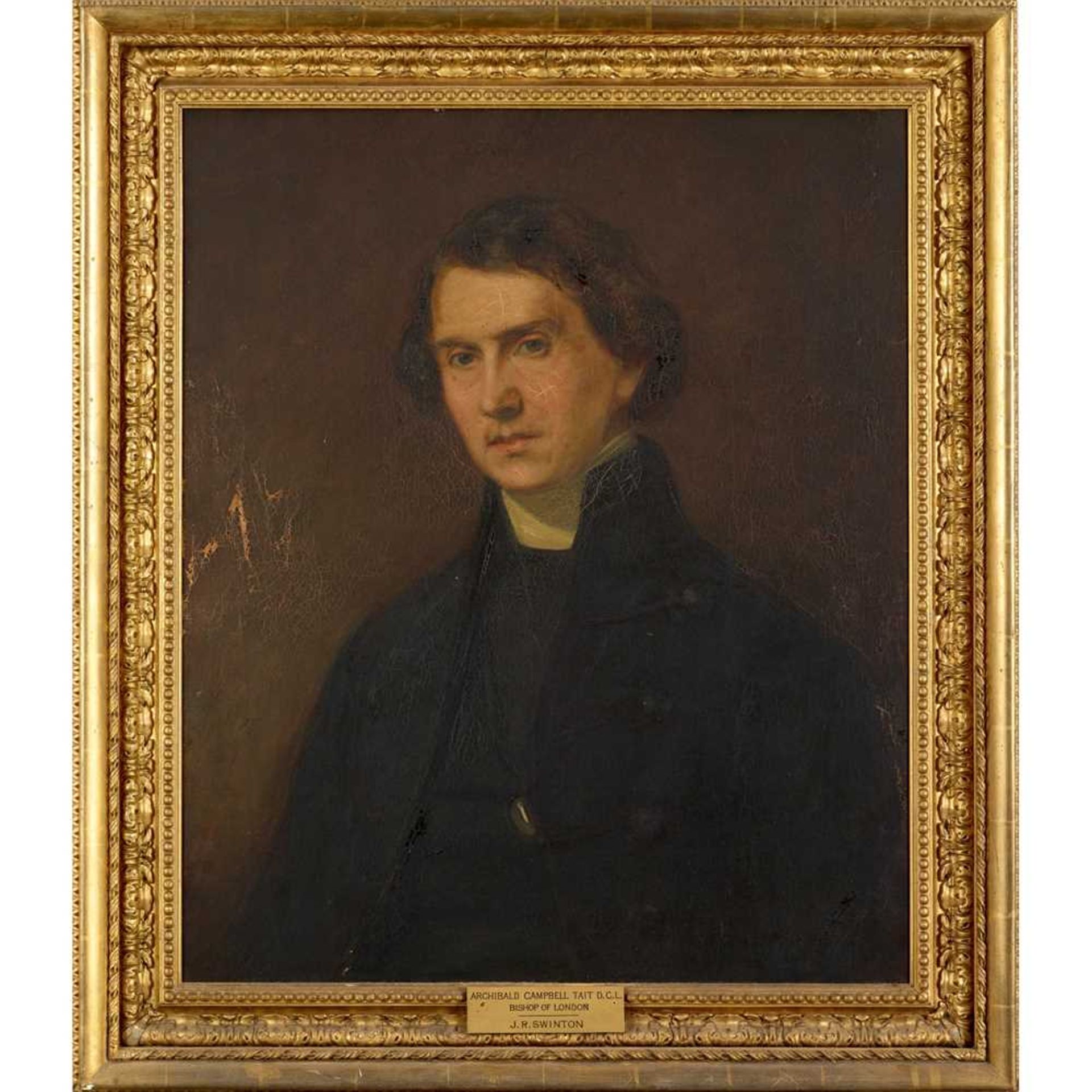 JAMES RANNIE SWINTON (BRITISH 1816-1888) HALF LENGTH PORTRAIT OF ARCHIBALD CAMPBELL TAIT - Bild 2 aus 3