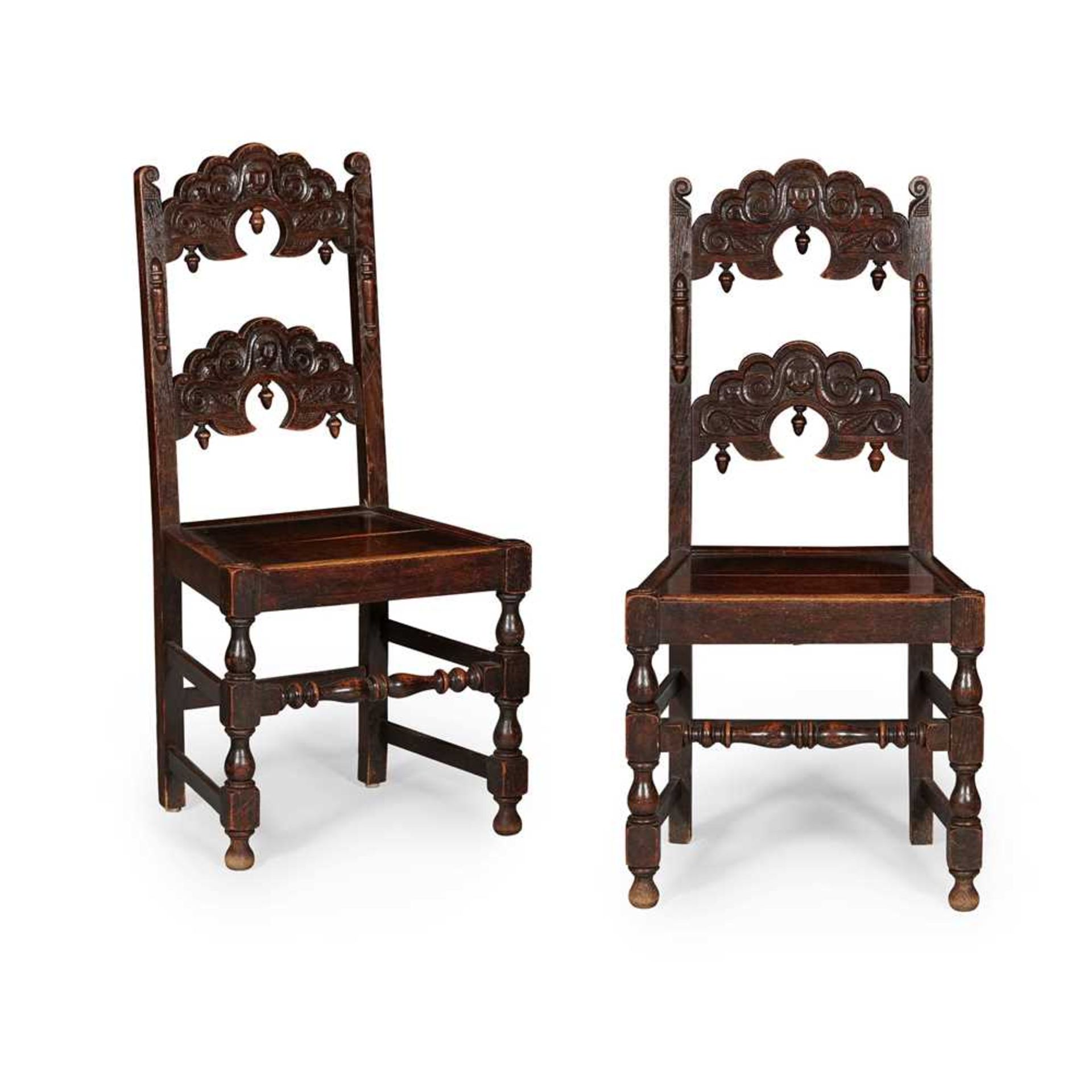 PAIR OF OAK SIDE CHAIRS, SOUTH YORKSHIRE EARLY 18TH CENTURY
