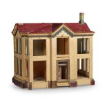 VICTORIAN PAINTED DOLL'S HOUSE 19TH CENTURY