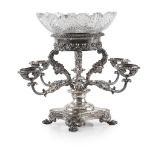 A Regency plated epergne