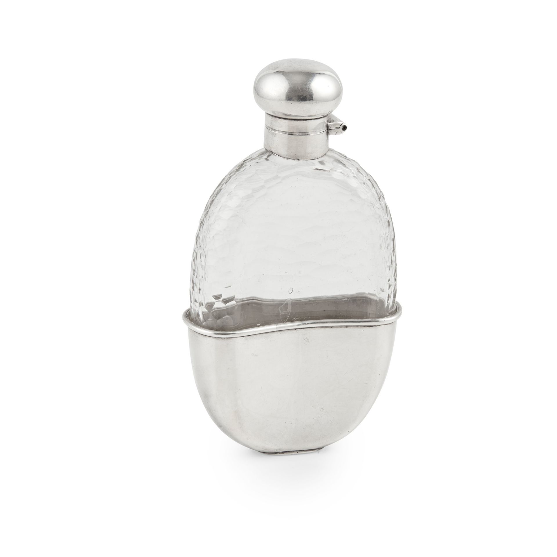 An Edwardian hip flask