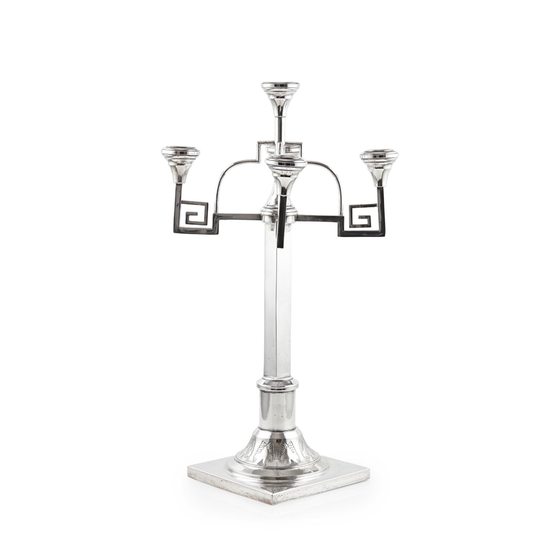 A central European 20th-Century Secessionist style five-light candelabra