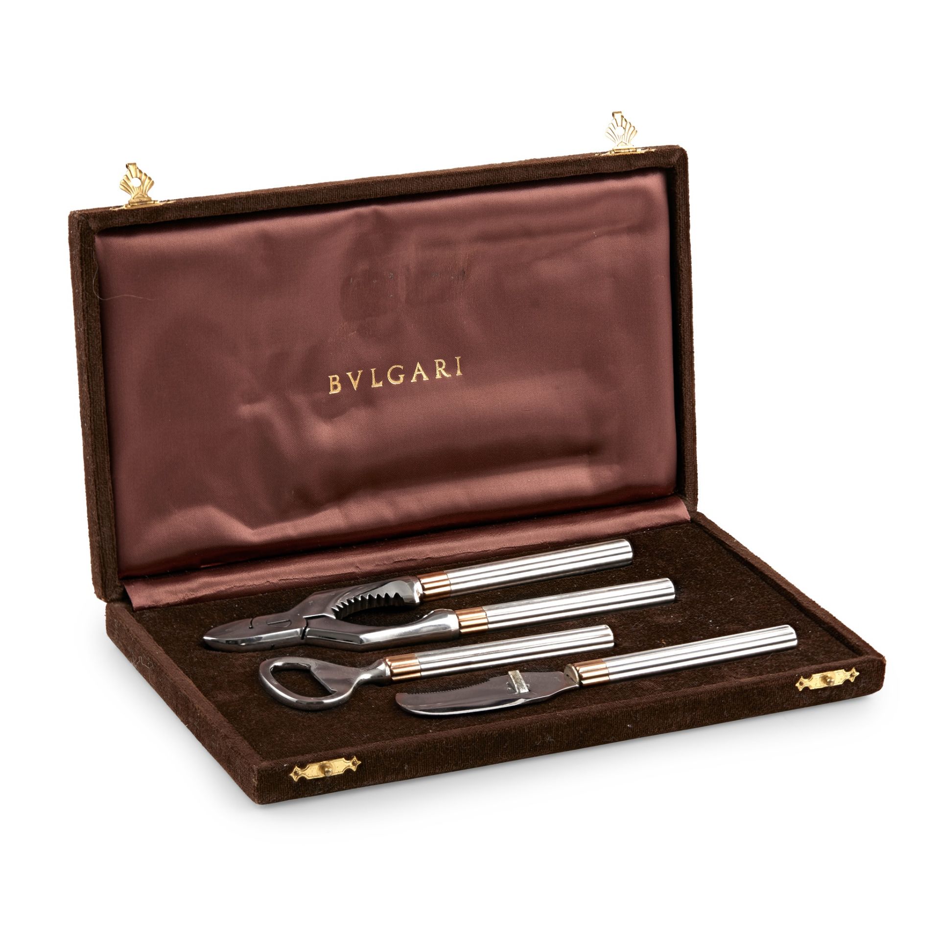 A 20th-Century mixed-metal cocktail set, by Bulgari
