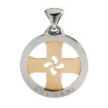 A 'Tondo' cross pendant, by Bvlgari