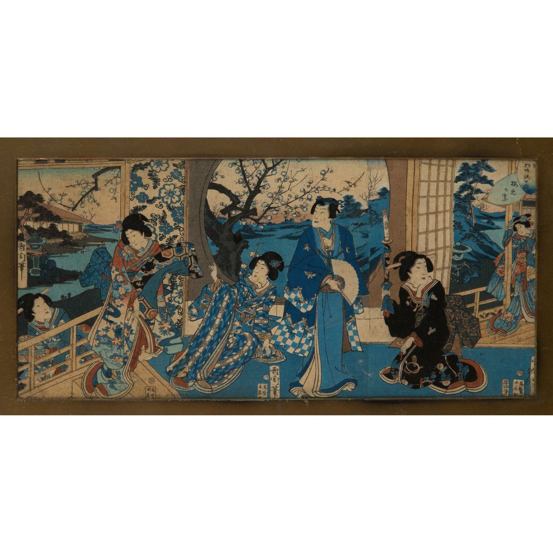 COLLECTION OF TWELVE PRINTS BY VARIOUS ARTISTS EDO TO MEIJI PERIOD - Image 5 of 12