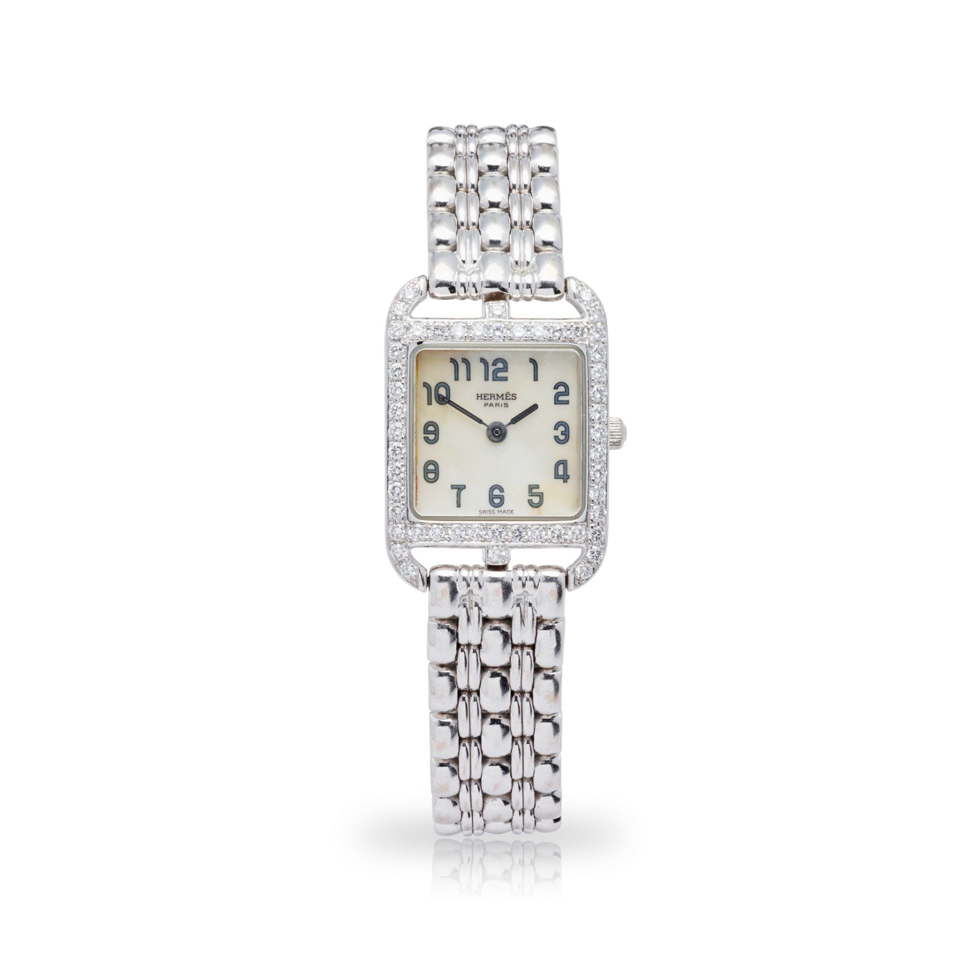 Hermes: a diamond-set watch