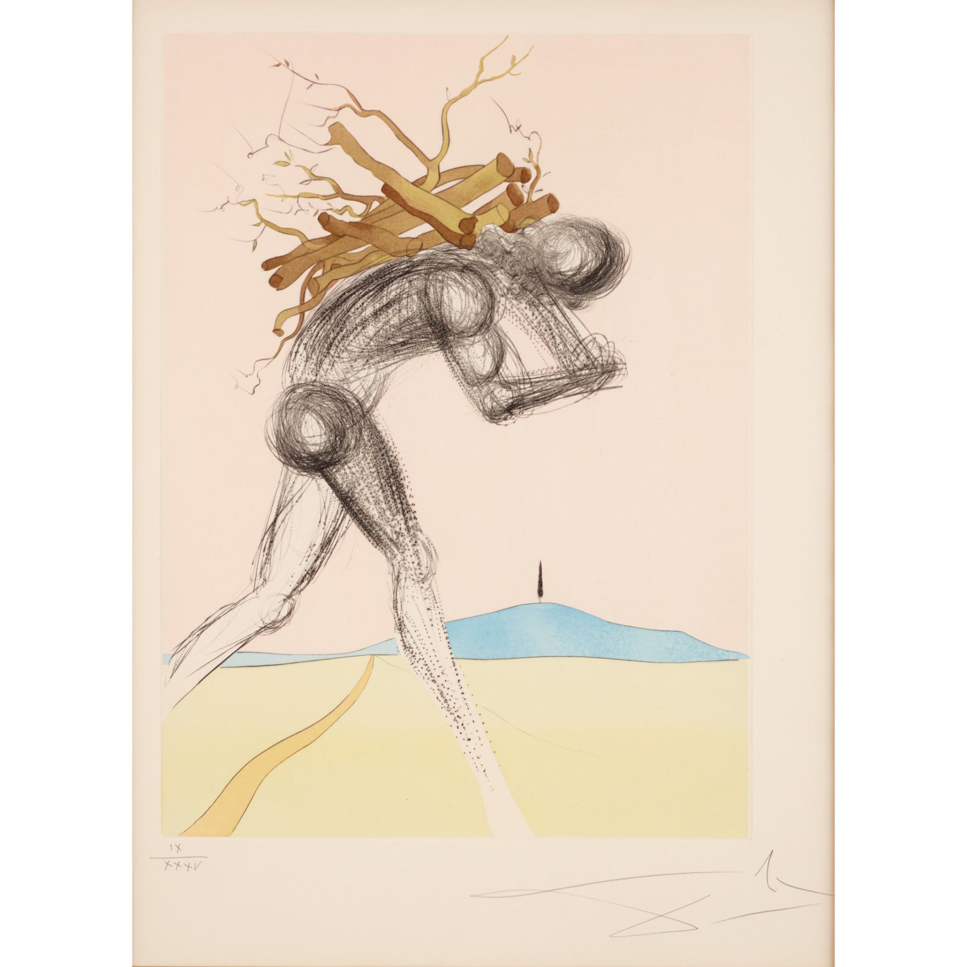 § SALVADOR DALI (SPANISH 1904-1989) ISSACHER, FROM 'TWELVE TRIBES OF ISRAEL' - 1973