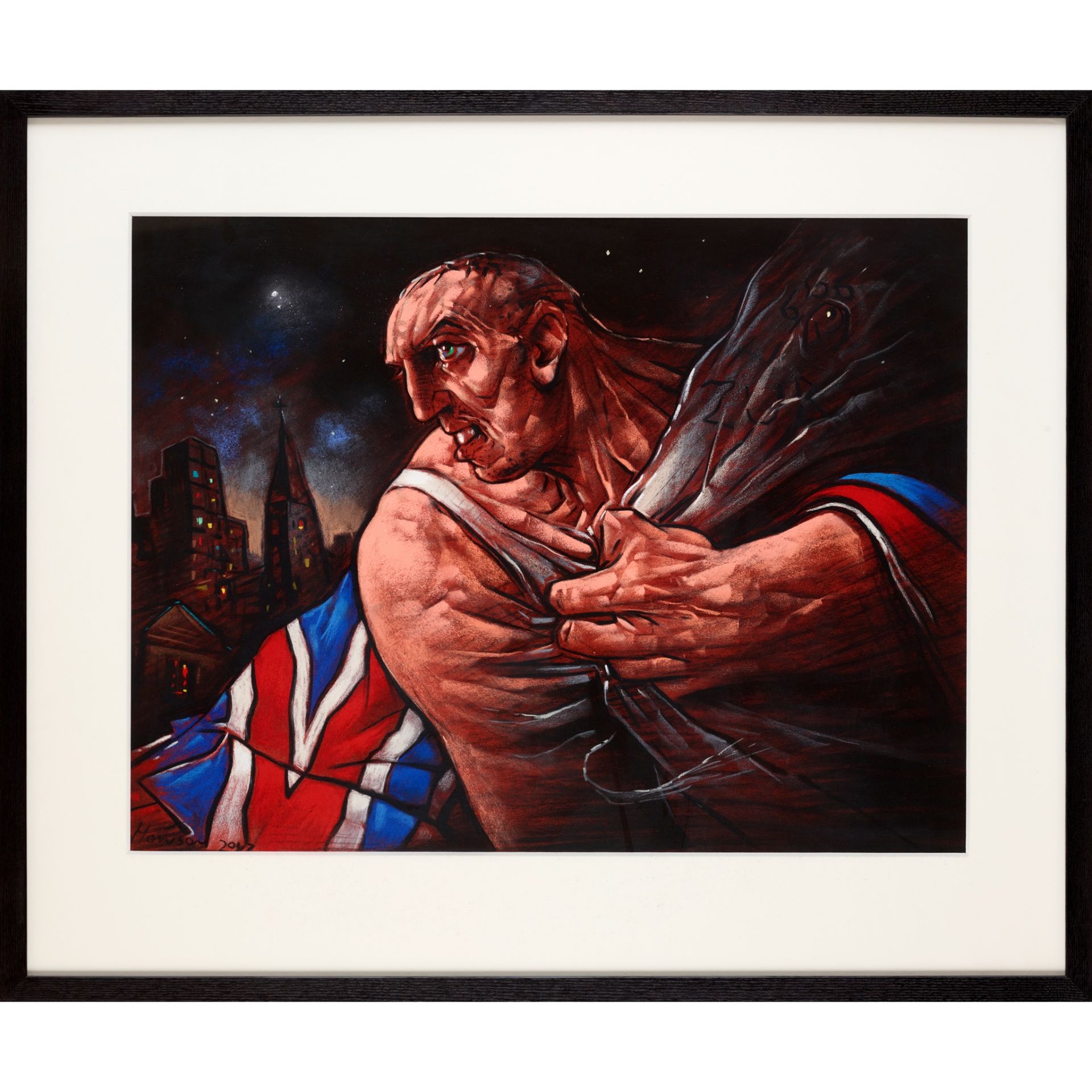 § PETER HOWSON O.B.E. (SCOTTISH 1958-) BREXIT INTO THE ABYSS, 2017 - Bild 2 aus 3