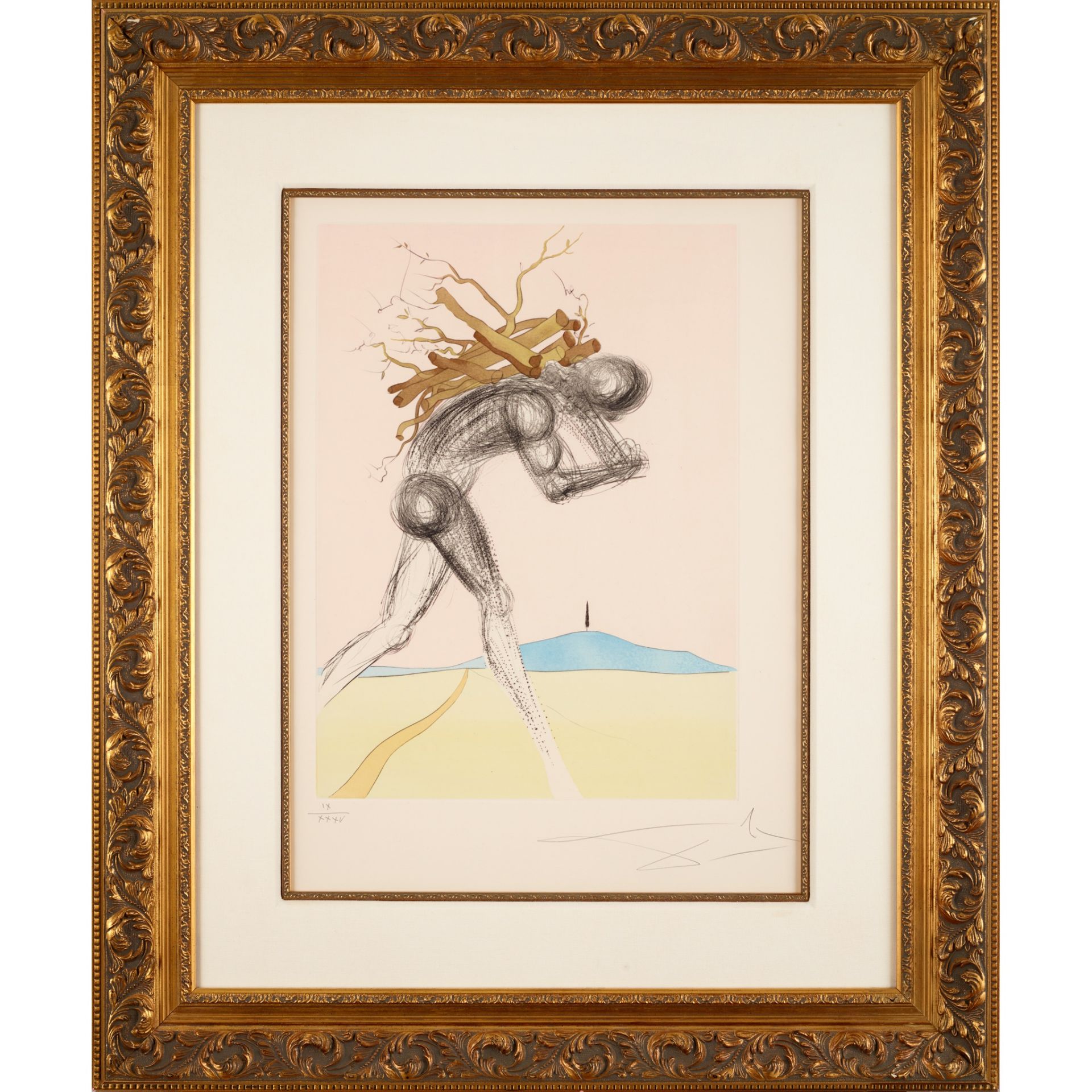 § SALVADOR DALI (SPANISH 1904-1989) ISSACHER, FROM 'TWELVE TRIBES OF ISRAEL' - 1973 - Image 2 of 3