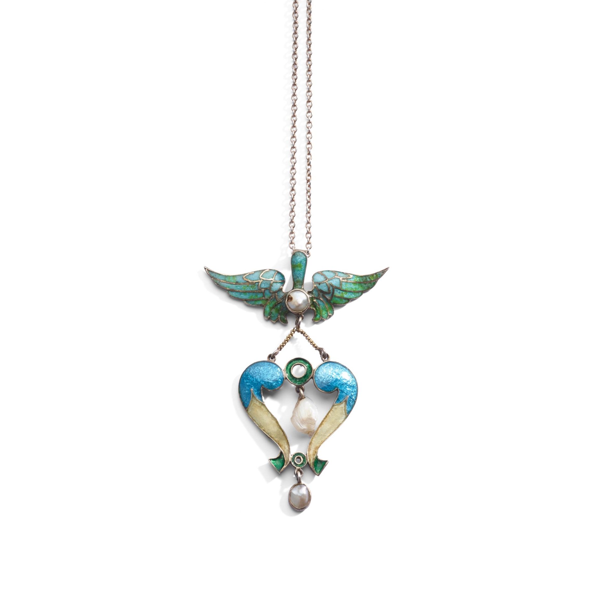 JAMES CROMAR WATT (1862-1940) ARTS & CRAFTS PENDANT NECKLACE, CIRCA 1900