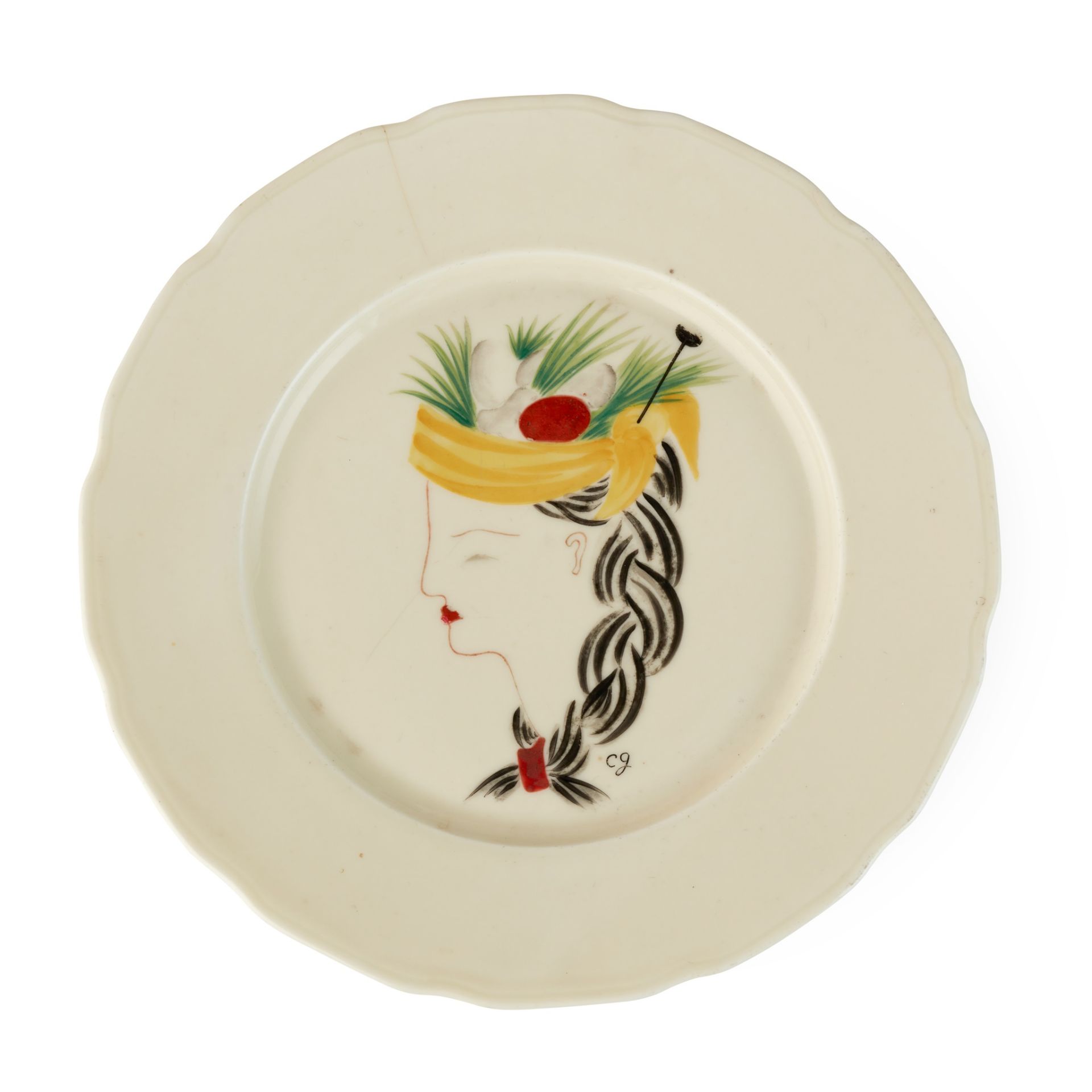 COLETTE GUEDEN (1905-2001) FOR PRIMAVERA FOUR PLATES, CIRCA 1930 - Image 6 of 10