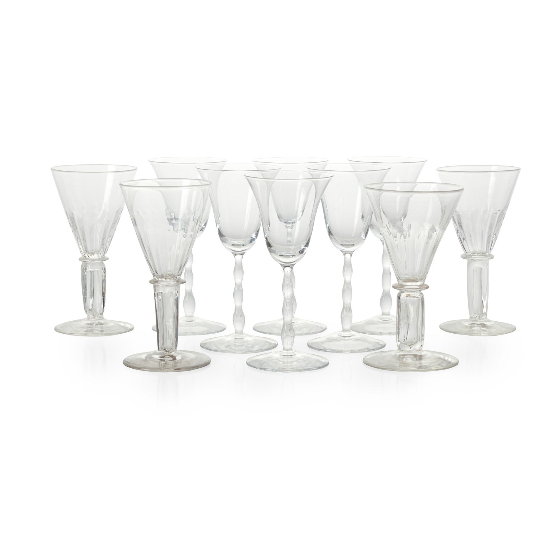 MANNER OF JAMES POWELL & SON GROUP OF ARTS & CRAFTS DRINKING GLASSES, CIRCA 1900 - Image 2 of 4