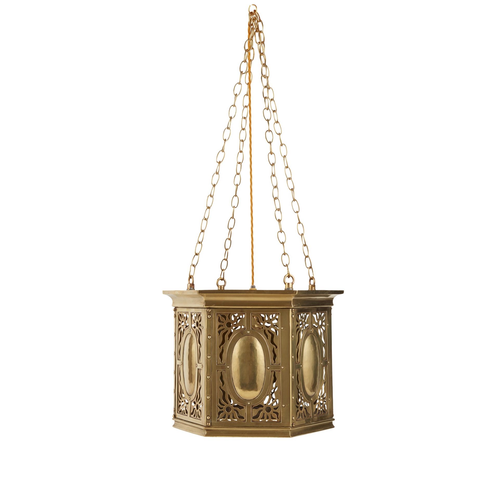 ENGLISH ARTS & CRAFTS HANGING LIGHT, CIRCA 1910