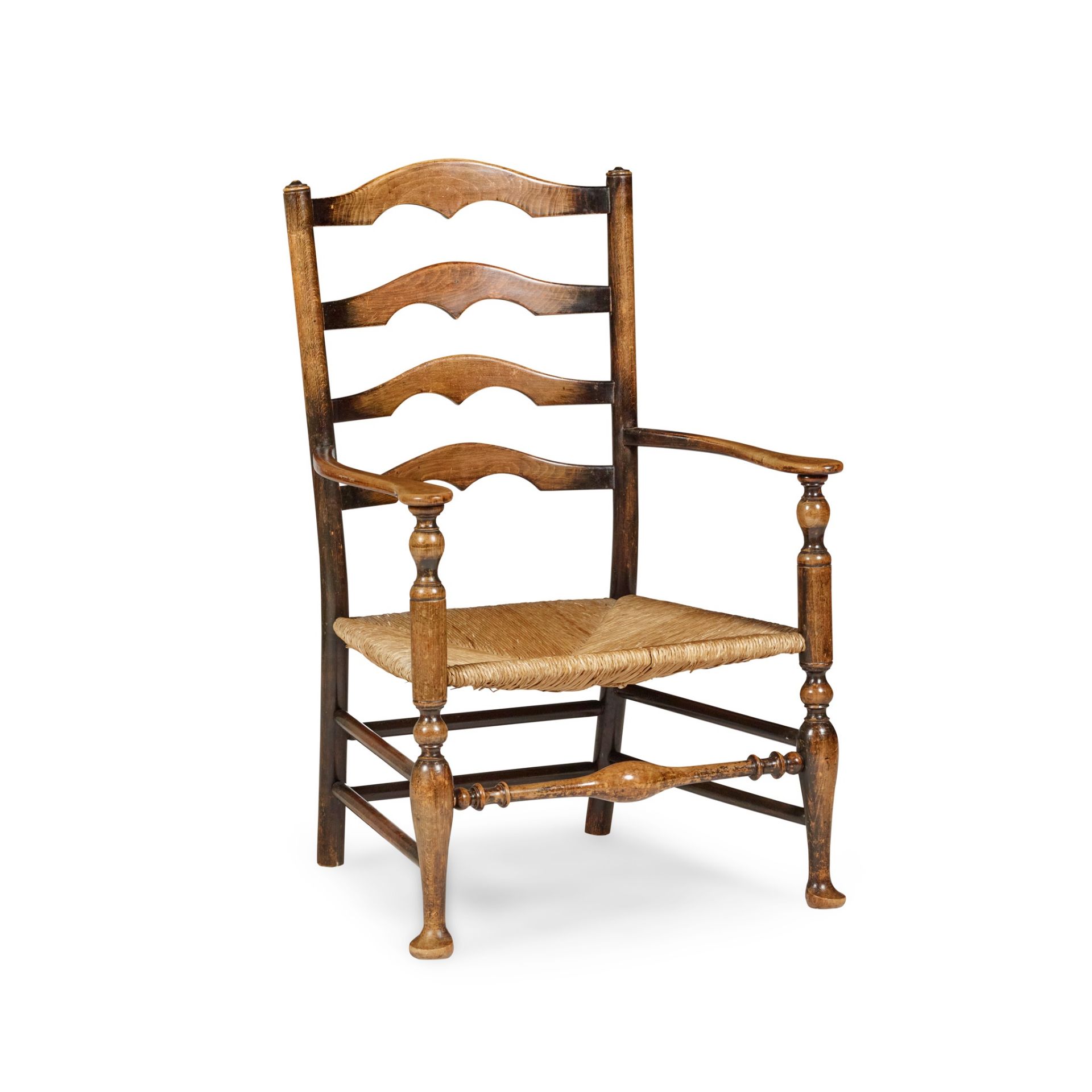 SIR EDWIN LUTYENS (1869-1944) (ATTRIBUTED DESIGNER) ARTS & CRAFTS LADDERBACK ARMCHAIR, CIRCA 1900