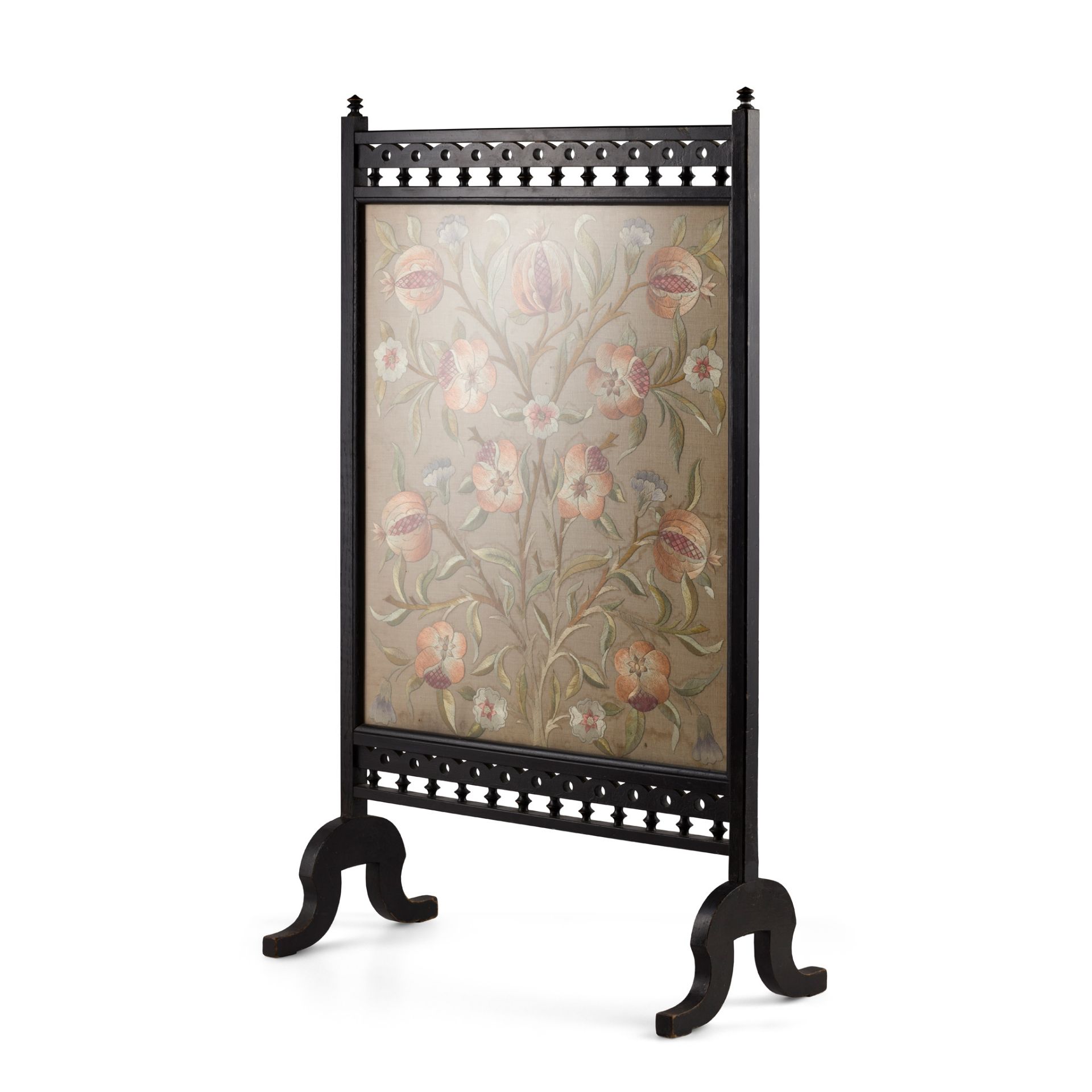 ENGLISH ARTS & CRAFTS EMBROIDERED FIRESCREEN, CIRCA 1900 - Image 2 of 2
