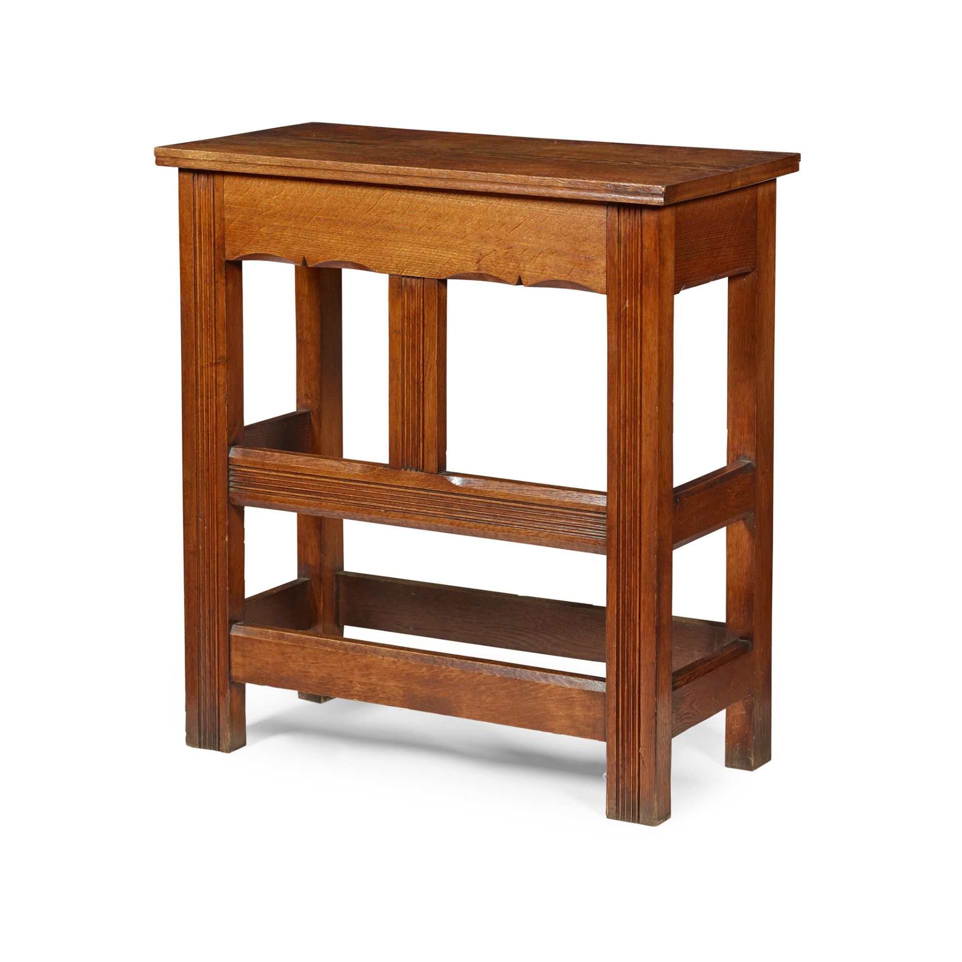 ENGLISH, MANNER OF PHILIP WEBB ARTS & CRAFTS SIDE TABLE, CIRCA 1900