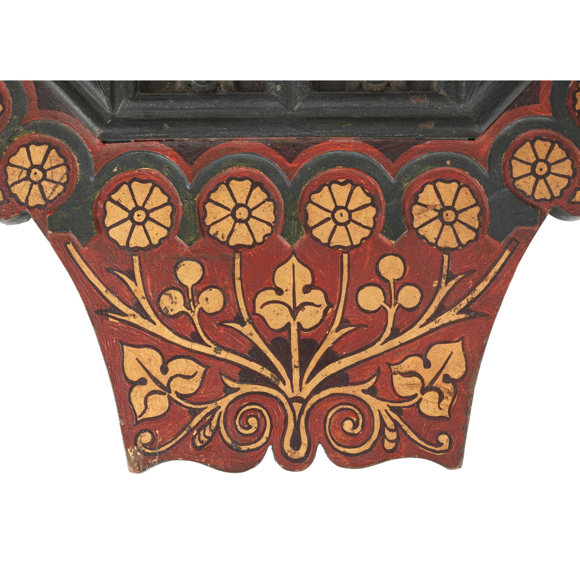 MANNER OF WILLIAM BURGES, PROBABLY COX & SONS (MAKER) WALL MIRROR, CIRCA 1880 - Image 2 of 7