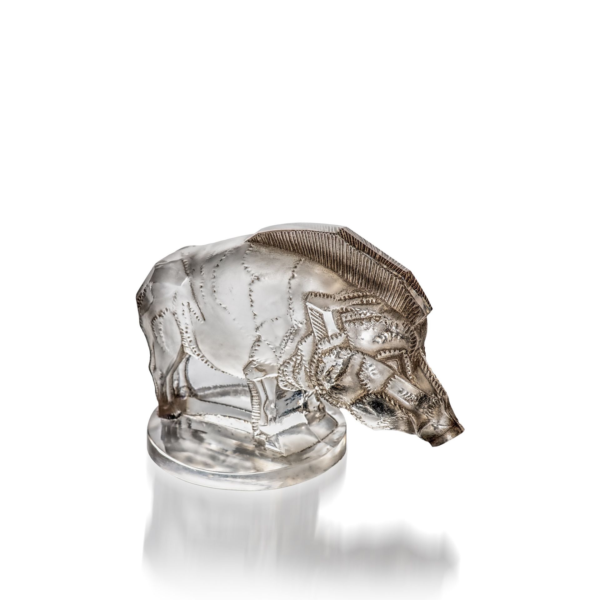 René Lalique (French 1860-1945) SANGLIER CAR MASCOT, NO. 1157