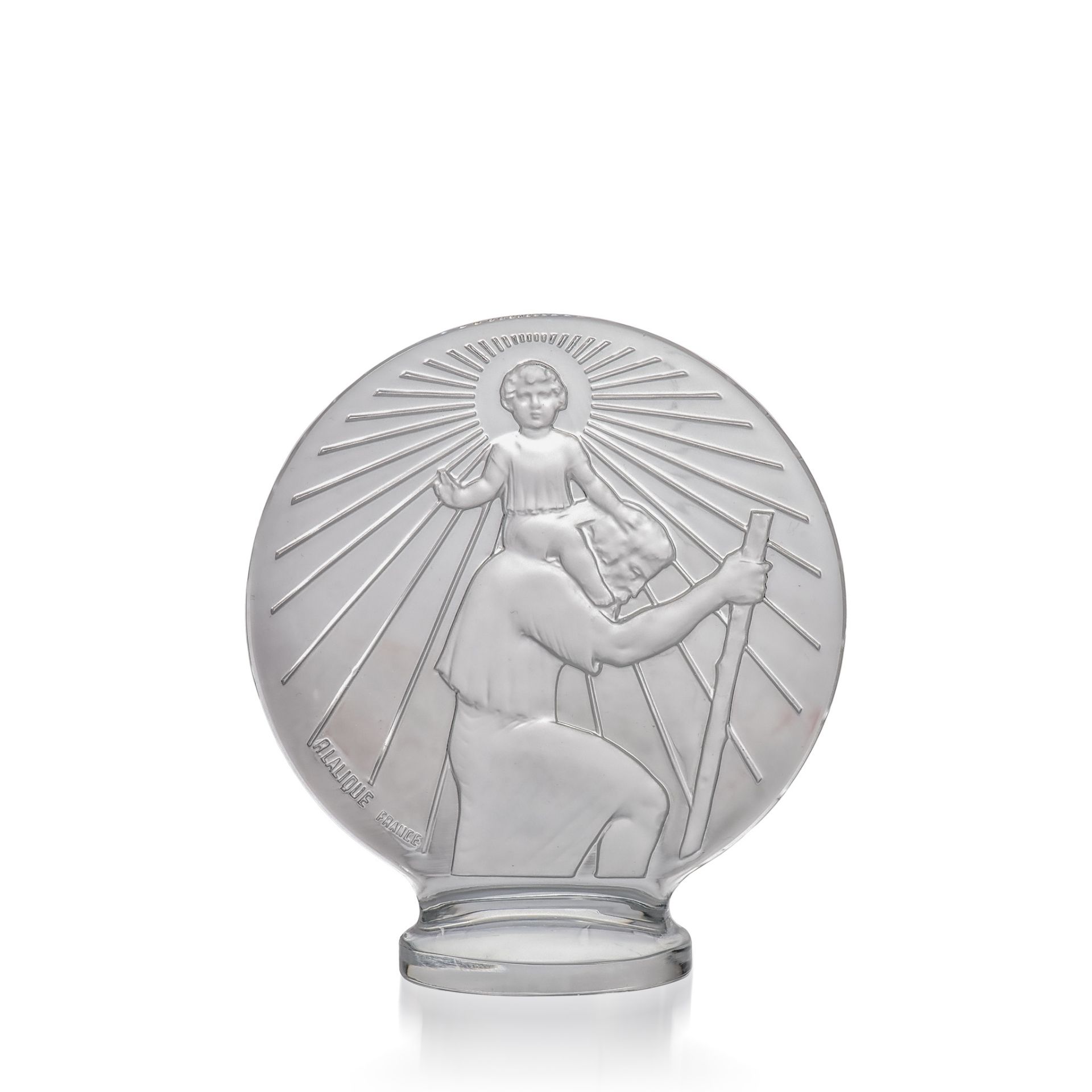 René Lalique (French 1860-1945) ST CHRISTOPHE CAR MASCOT, NO. 1142