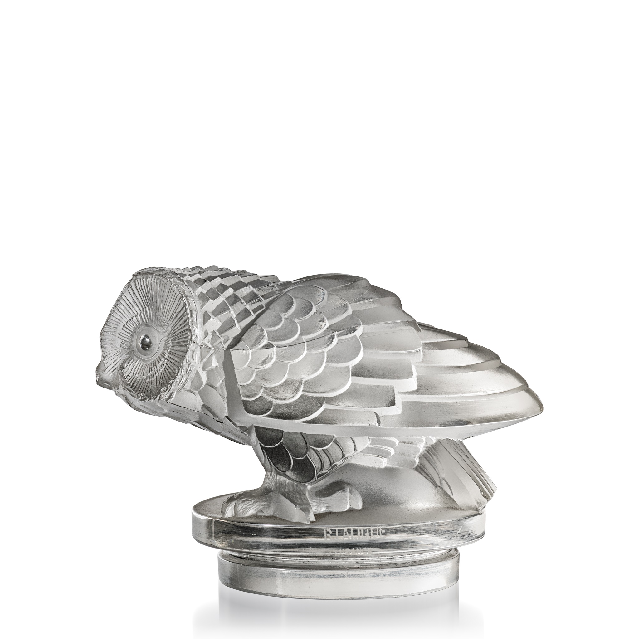 ◆ René Lalique (French 1860-1945) HIBOU CAR MASCOT, NO. 1181 - Image 2 of 2