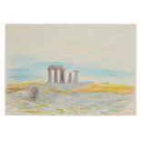 § Winifred Nicholson (British 1893-1981) Temple in Greek Landscape and Mountain Scene / Two Greek