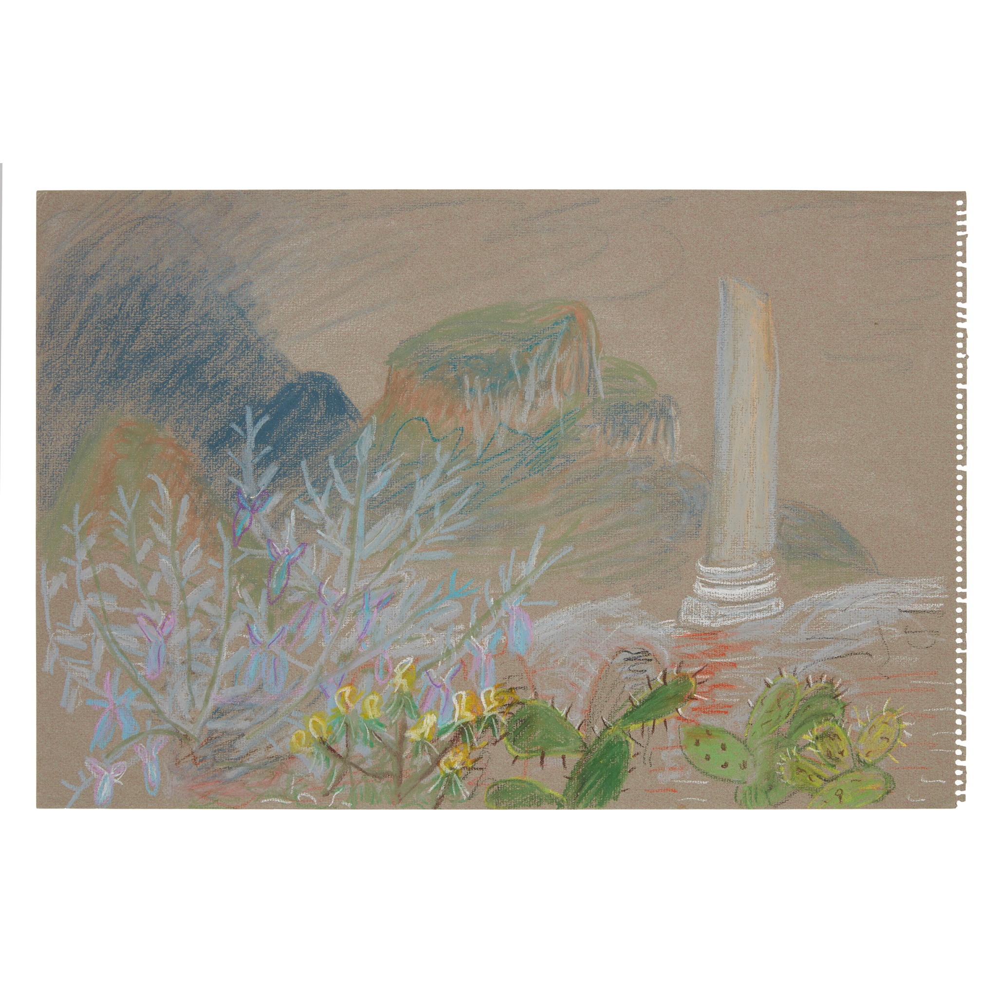 § Winifred Nicholson (British 1893-1981) Pillar in Greek Landscape / Greek Landscape with Terraces
