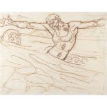 Henri Gaudier-Brzeska (French 1891-1915) Figures in River, circa 1912-2