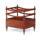 LATE REGENCY MAHOGANY CANTERBURY, IN THE MANNER OF GILLOWS 19TH CENTURY