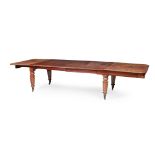 WILLIAM IV MAHOGANY EXTENDING DINING TABLE EARLY 19TH CENTURY