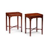PAIR OF GEORGIAN STYLE MAHOGANY OCCASIONAL TABLES, PROBABLY ARTHUR BRETT OF NORWICH MODERN