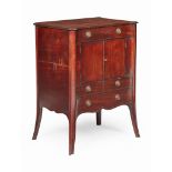 LATE GEORGE III MAHOGANY BEDSIDE COMMODE LATE 18TH CENTURY