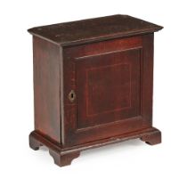 GEORGE I OAK SPICE CABINET EARLY 18TH CENTURY