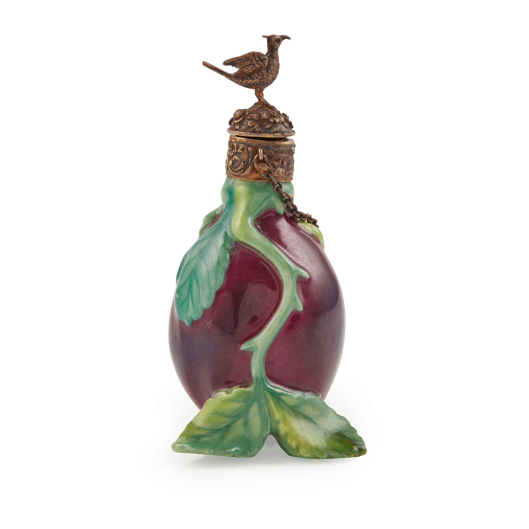 CONTINENTAL PORCELAIN SCENT BOTTLE 19TH CENTURY - Image 3 of 3