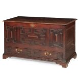 GEORGIAN OAK MULE CHEST 18TH CENTURY