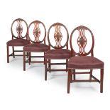 SET OF FOUR GEORGE III MAHOGANY DINING CHAIRS 18TH CENTURY