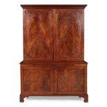 GEORGE III MAHOGANY BOOKCASE CABINET 18TH CENTURY