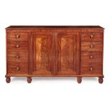 FINE REGENCY MAHOGANY LOW PRESS CUPBOARD, ATTRIBUTED TO GILLOWS EARLY 19TH CENTURY