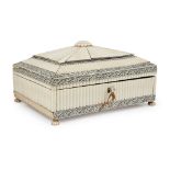 Y VIZAGAPATAM IVORY WORK BOX EARLY 19TH CENTURY